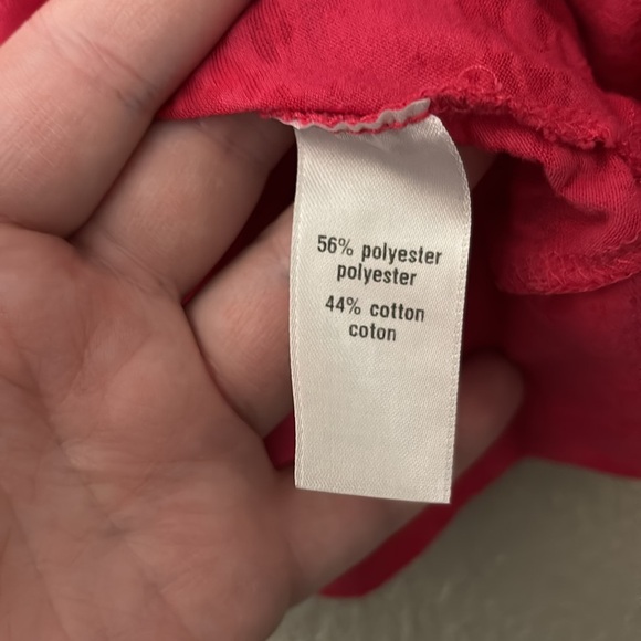 Women’s Plus Size Maurice’s Semi Sheer Open Cardigan, Size 1/1X, Pink - Picture 3 of 4